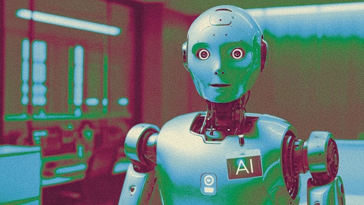 funcionário robô agente de IA