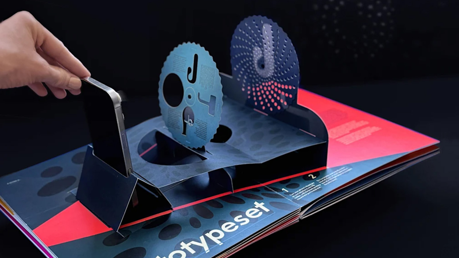 livro em 3D sobre tipografia