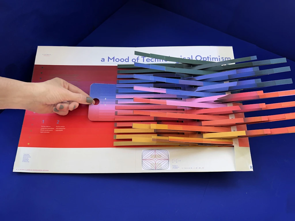 livro em 3D sobre tipografia