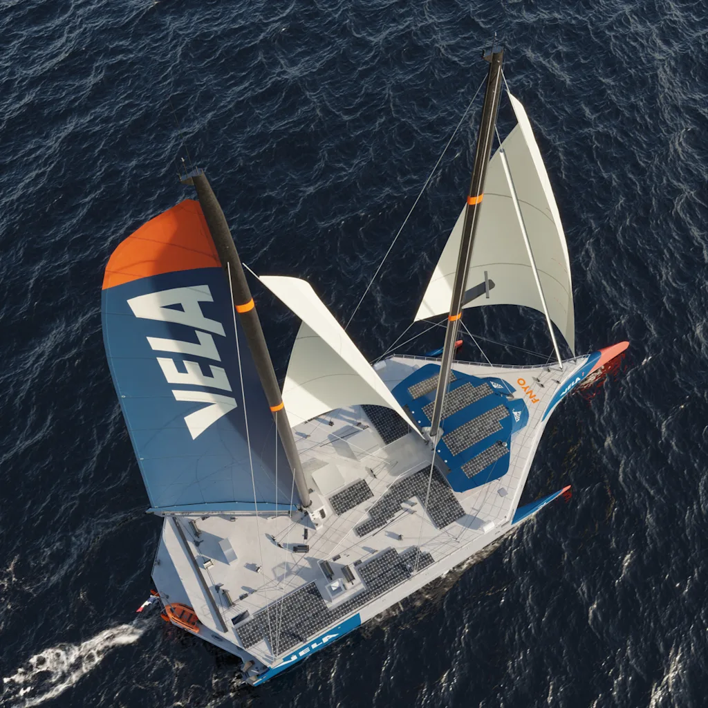 navio de carga movido pela força dos ventos