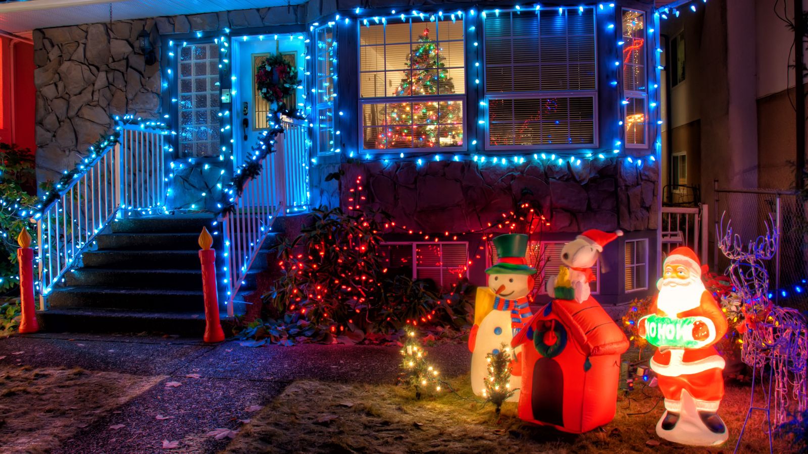 Casa enfeitada para o Natal