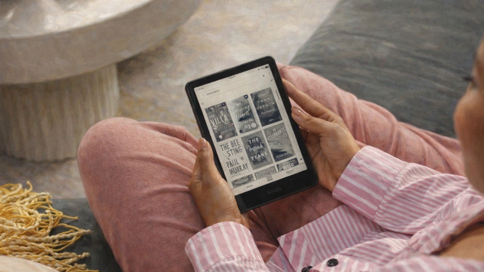 Tela do Kindle aberta