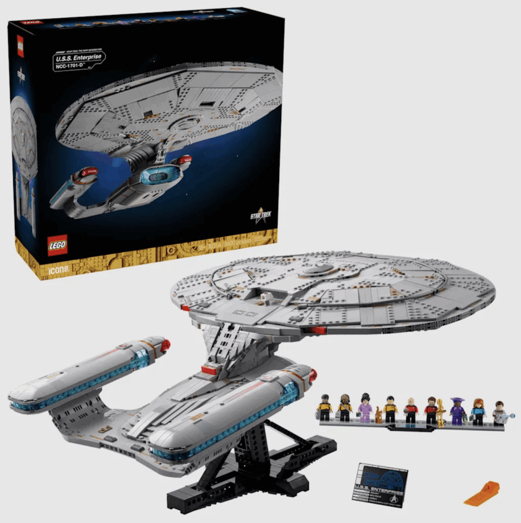 Enterprise NCC-1701-D, da s&eacute;rie Star Trek (Divulga&ccedil;&atilde;o/Lego)