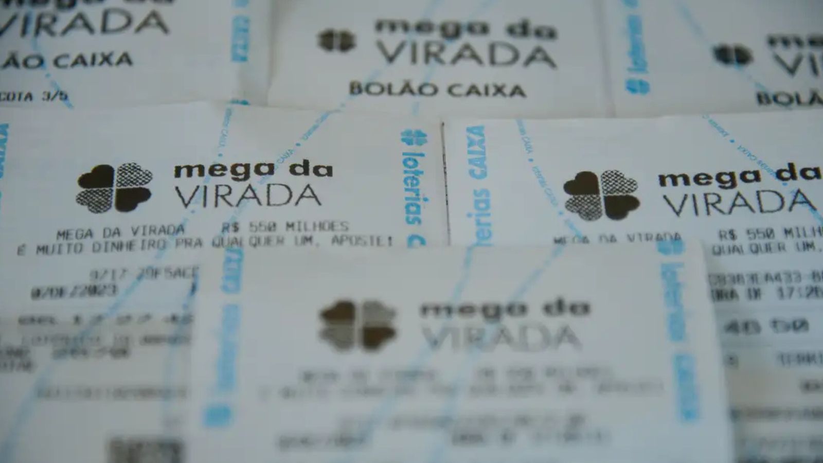 Bilhete da aposta da Mega da Virada