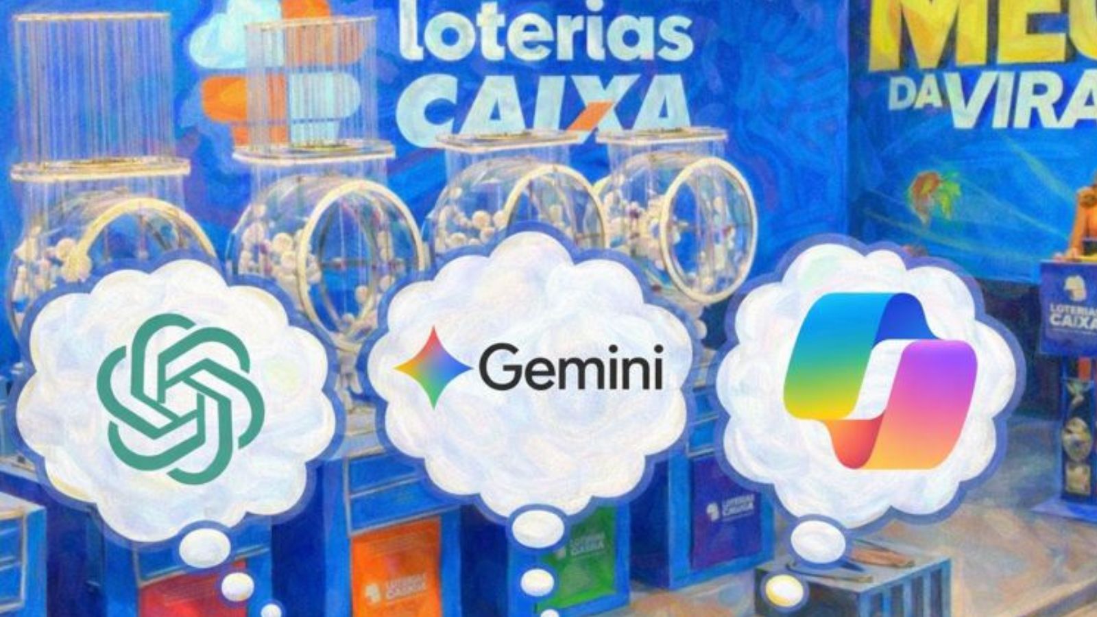 IAs pensando em sorteio da Mega da Virada