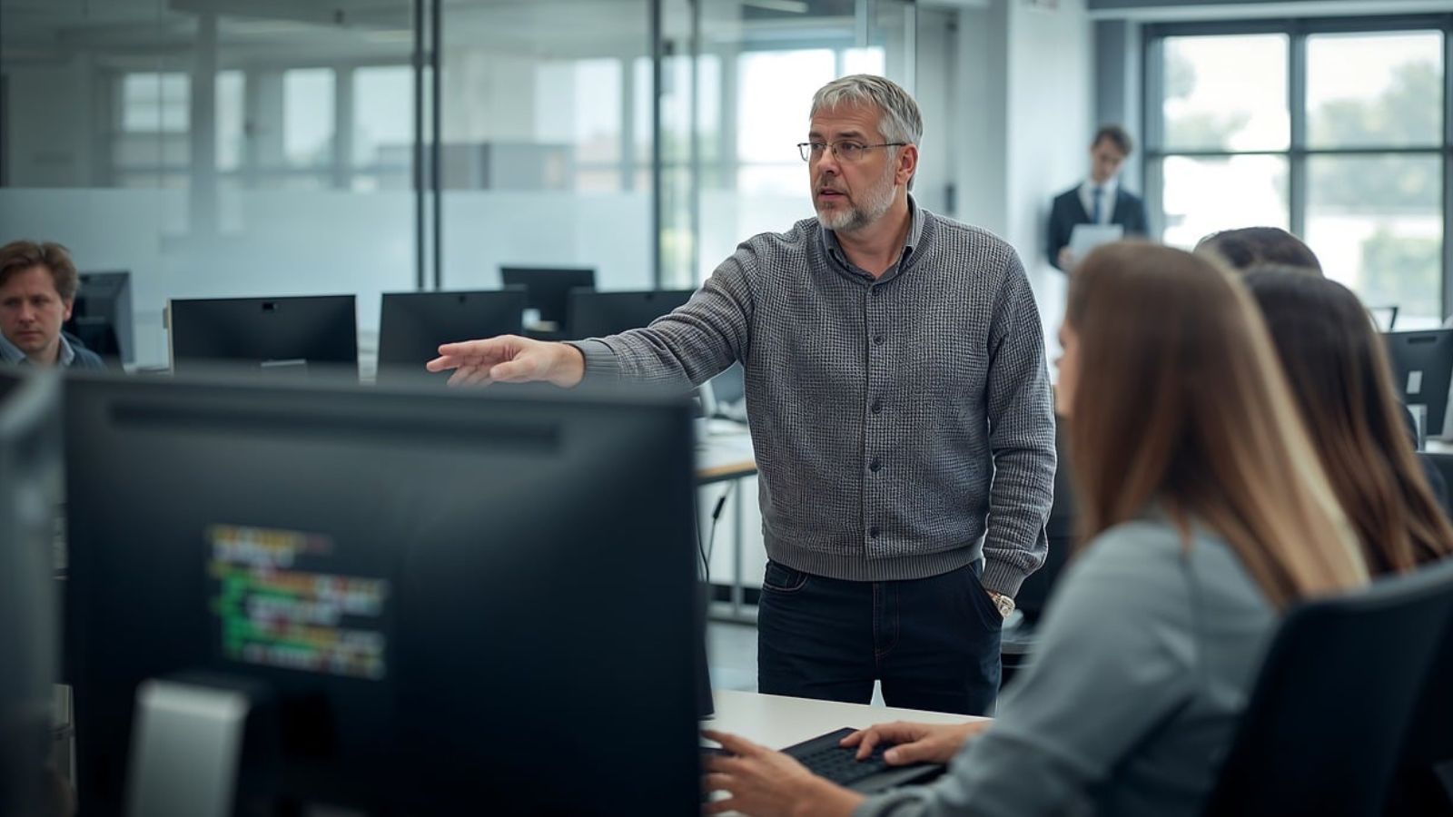 Homem escritório trabalhando