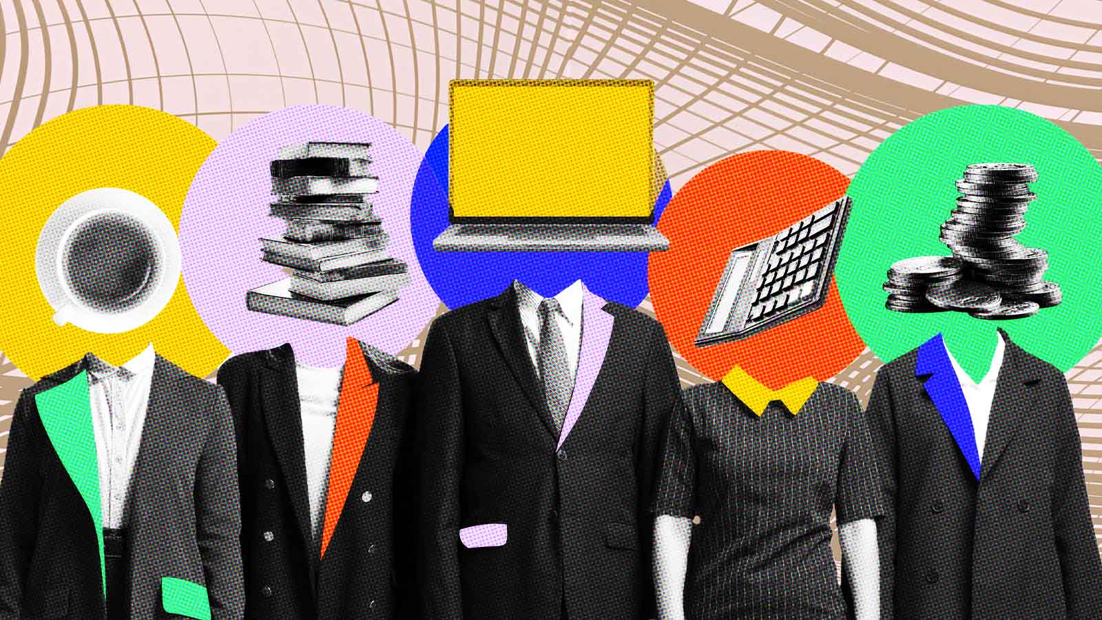 Pessoas pensando em habilidades de liderança