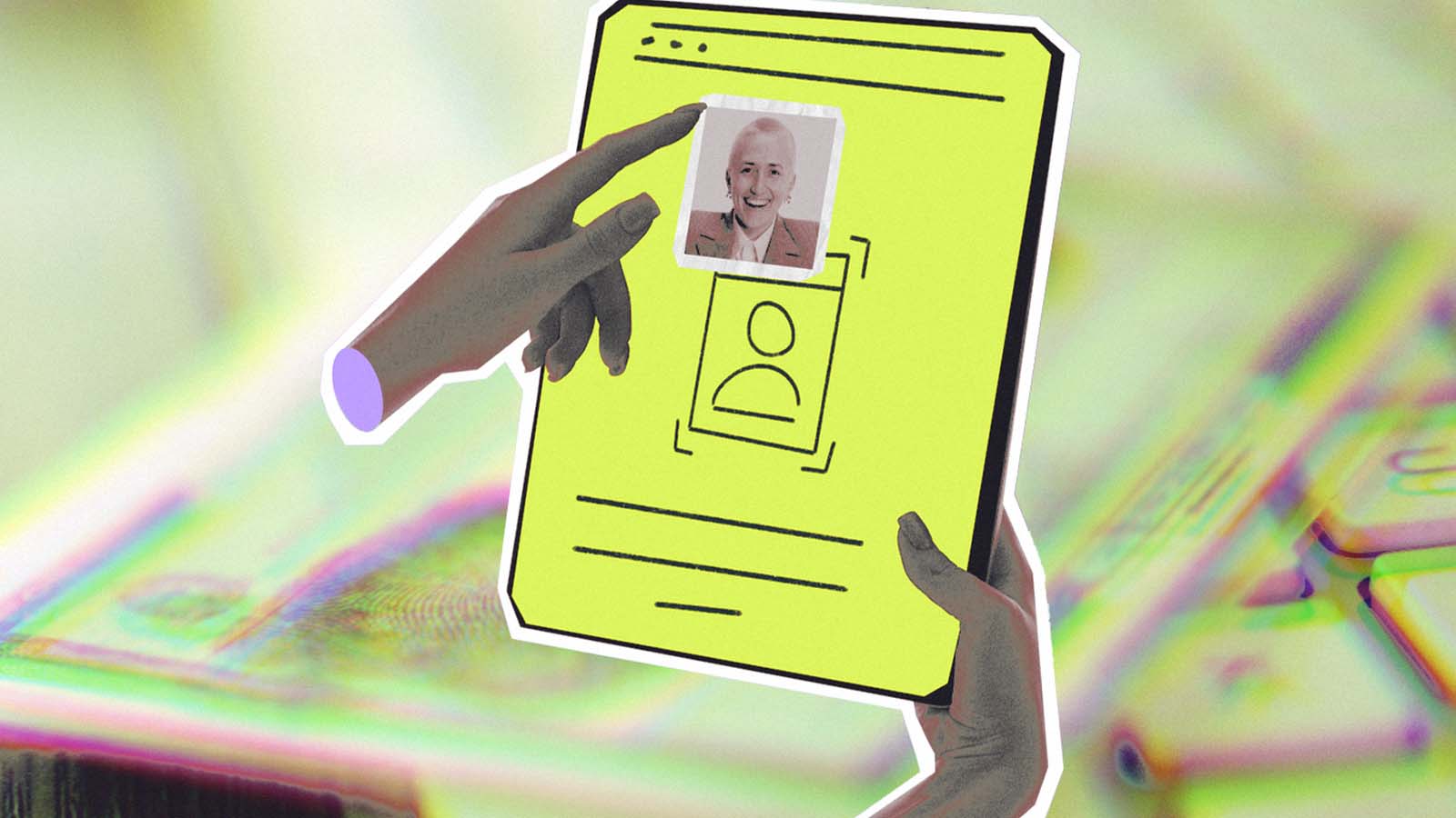 ilustração representando identidade digital