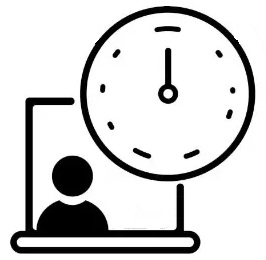 relógio contabiliza tempo de trabalho