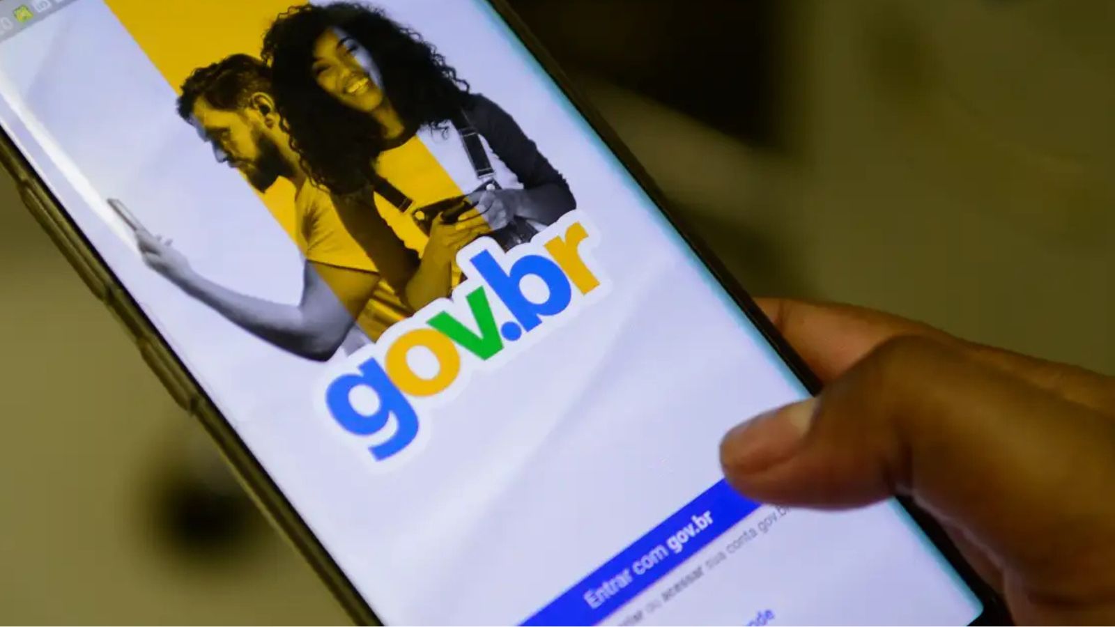 Tela do Gov no celular
