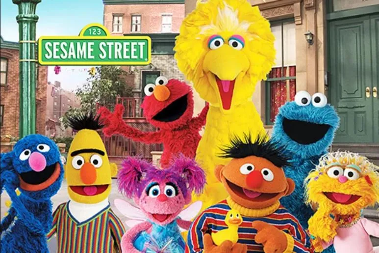 personagens do programa infantil "Sesame Street"