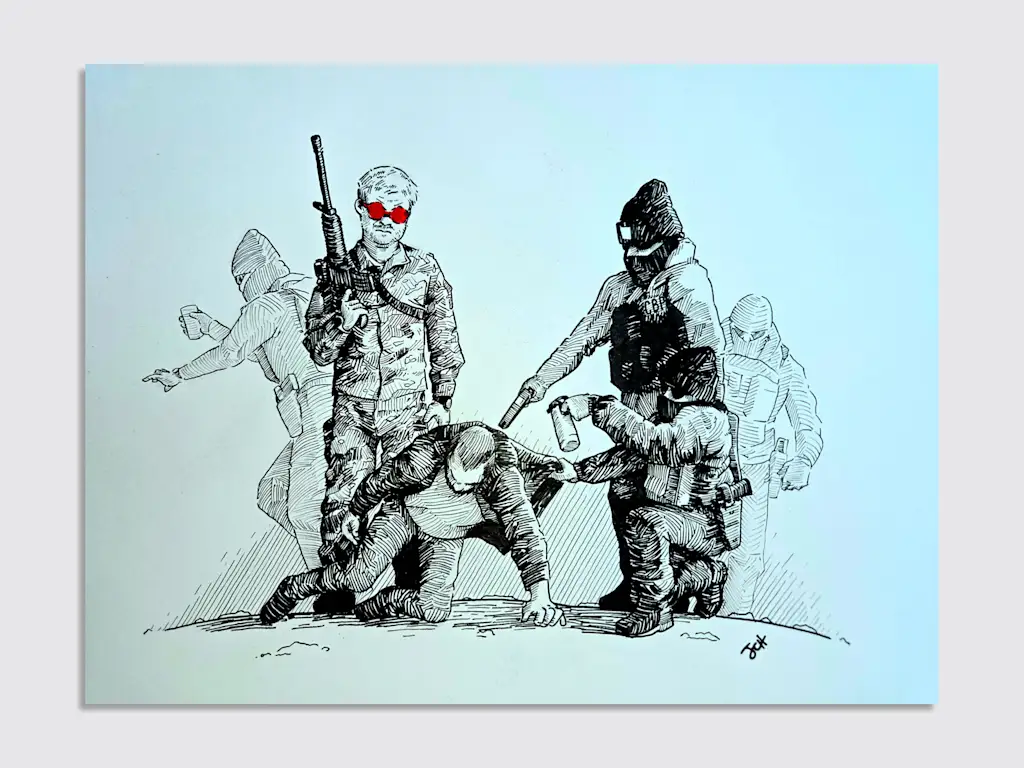 ilustração de James Herriott, "What Kind of American Are You"