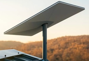 antena terrestre para comunicação via satélite