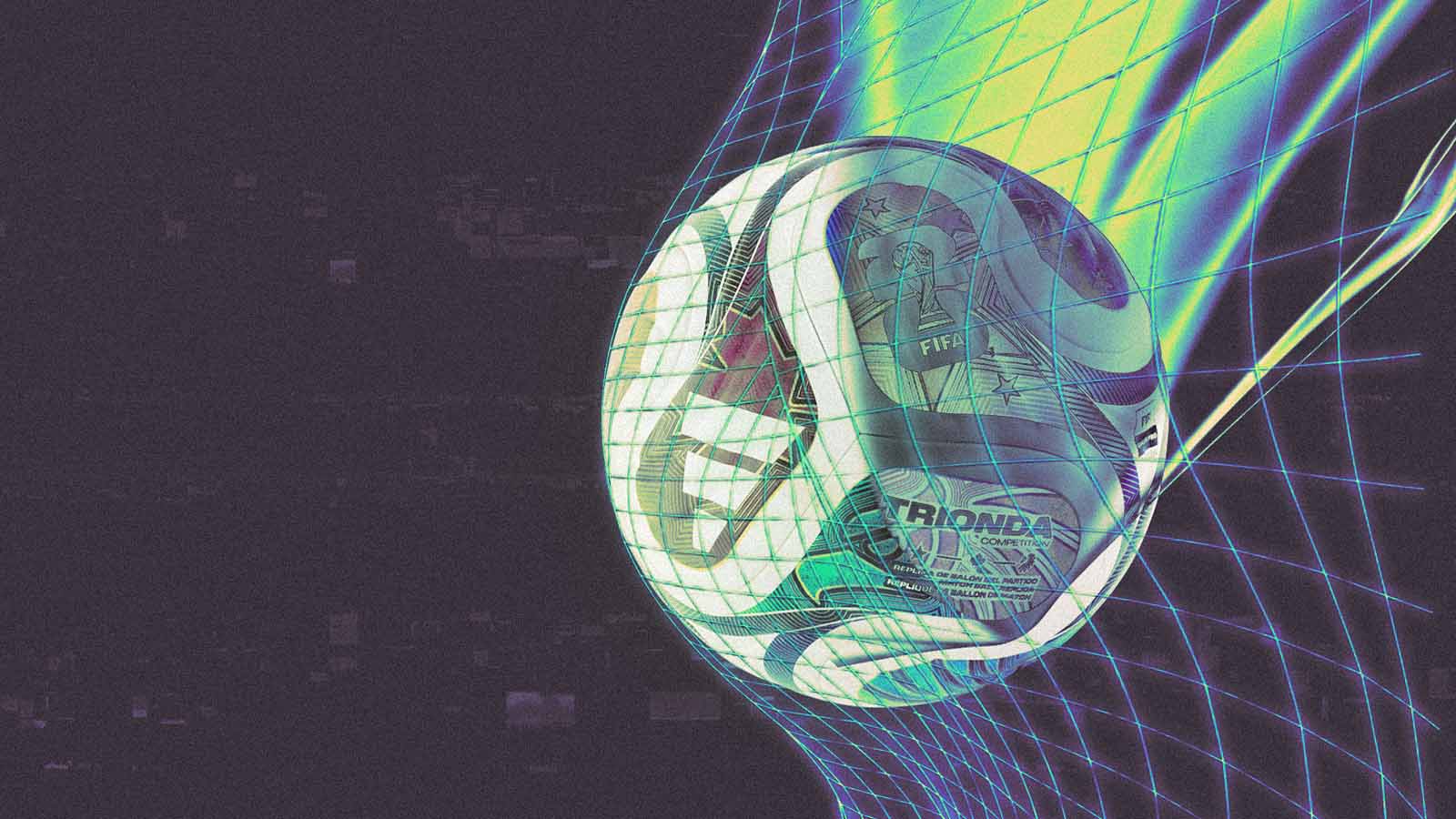 bola de futebol entrando no gol/ Copa 2026