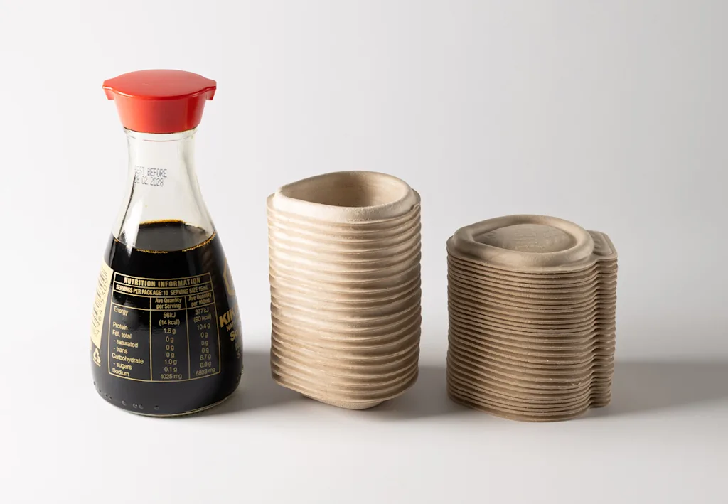 frasco biodegrad&aacute;vel para molho shoyu