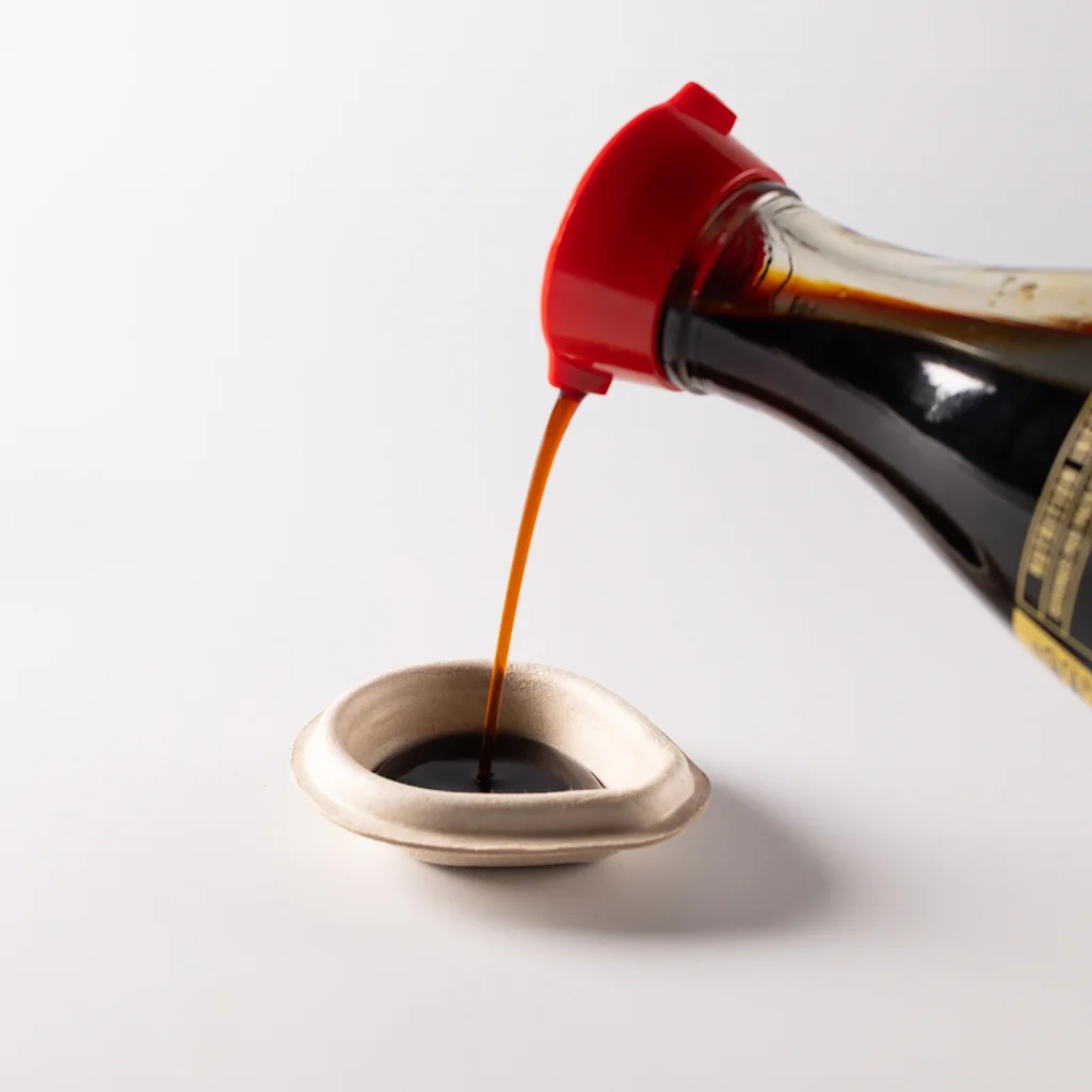 frasco biodegrad&aacute;vel para molho shoyu