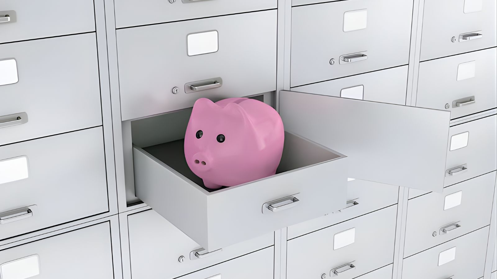 Cofrinho dentro de gaveta