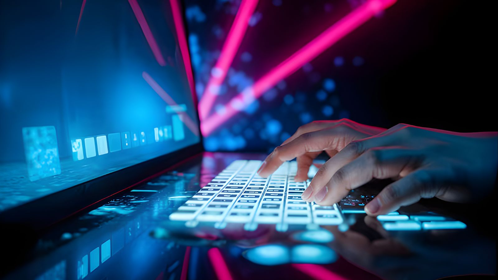 Homem mexendo em um computador