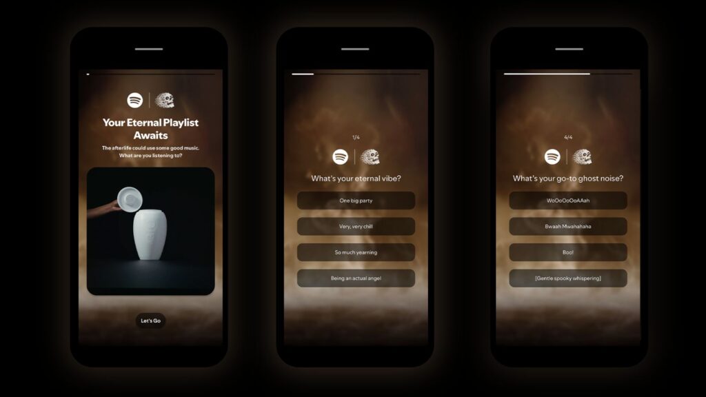 Spotify e Liquid Death criam urna com playlist eterna
