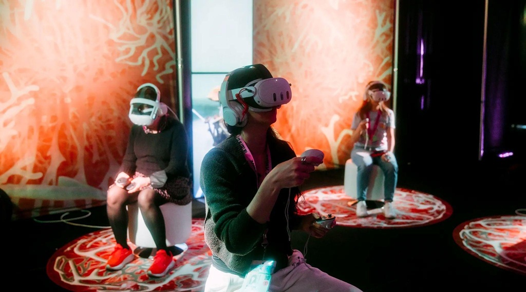 experiência em realidade virtual no SXSW XR Experience