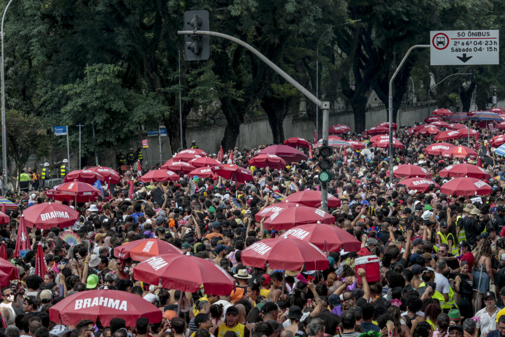 Bloco de carnaval Acadêmicos do Baixo Augusta, em São Paulo