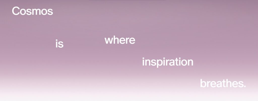 aplicativo de imagens Cosmos