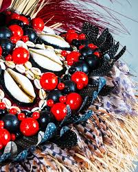 detalhe de fantasia do desfile da escola Para&iacute;so do Tuiuti/ 2026