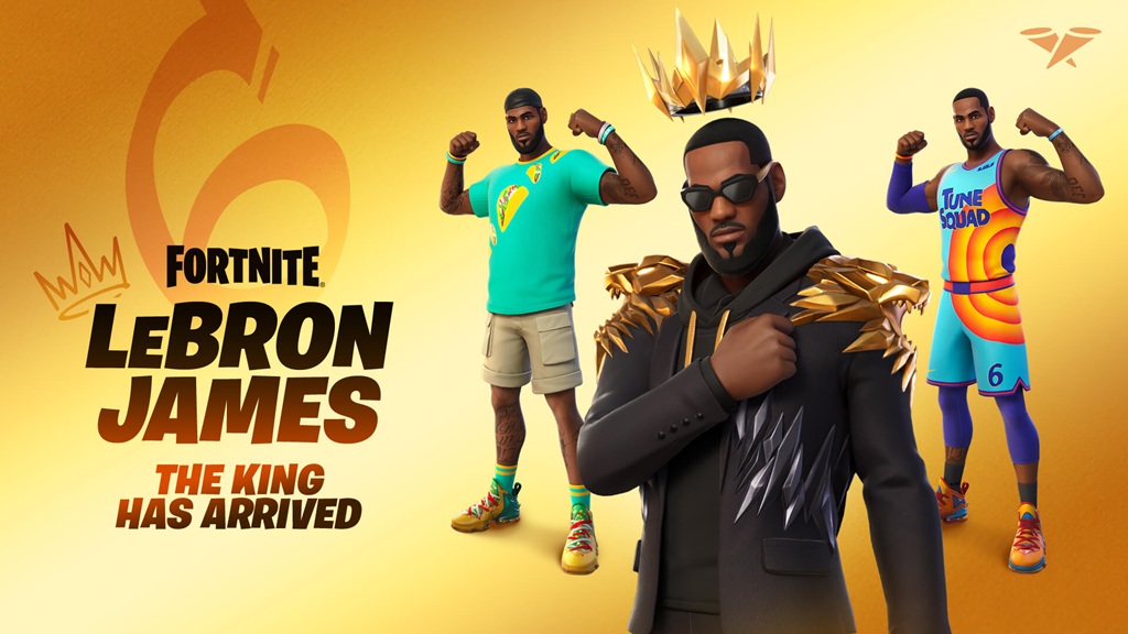jogo da franquia Fortnite com LeBron James
