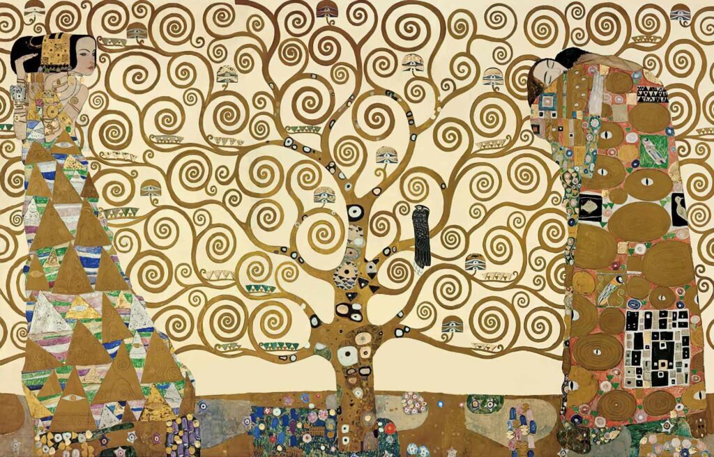 "A &aacute;rvore da vida", de Gustav Klimt