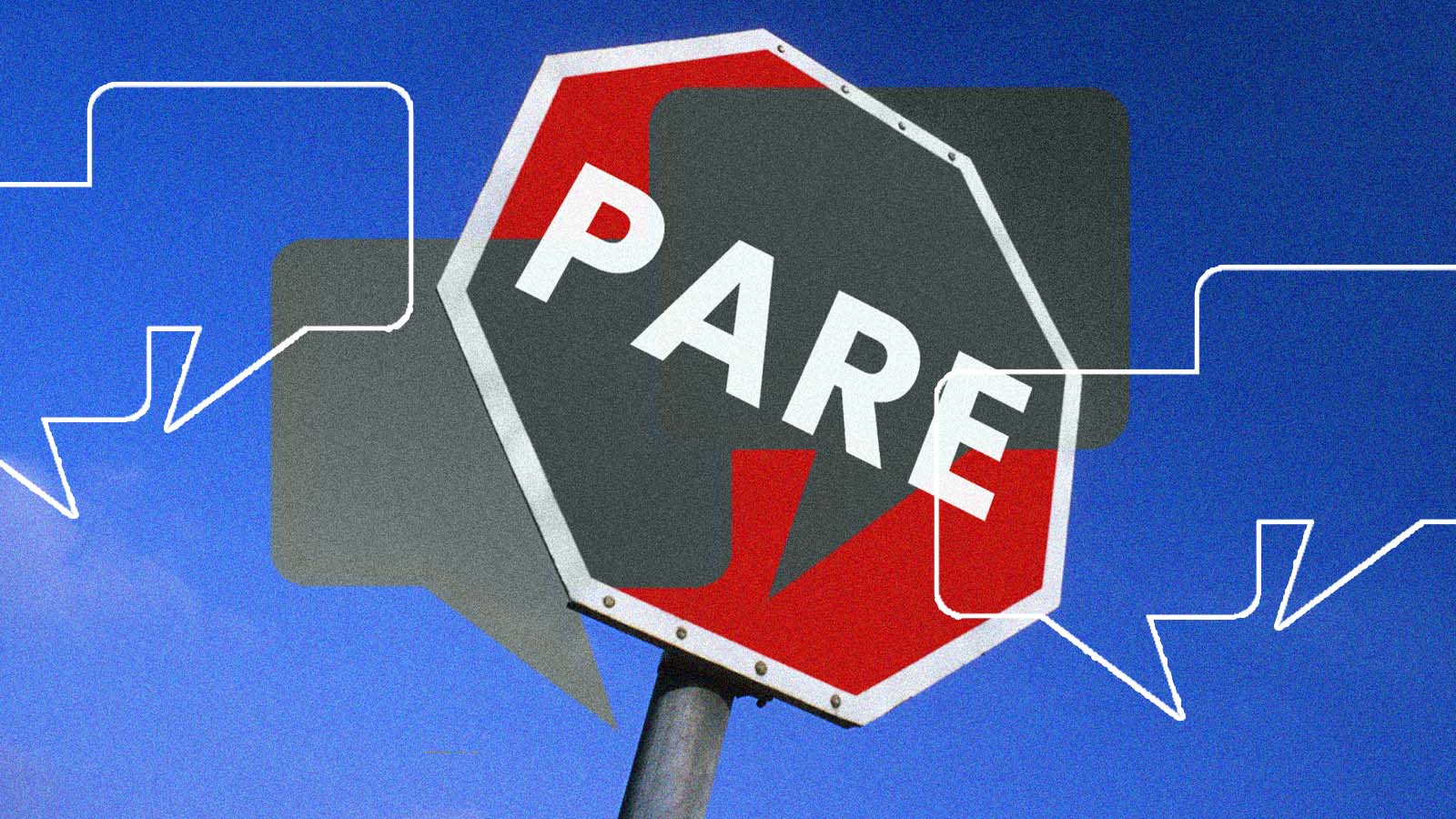 placa de trânsito com o sinal de pare