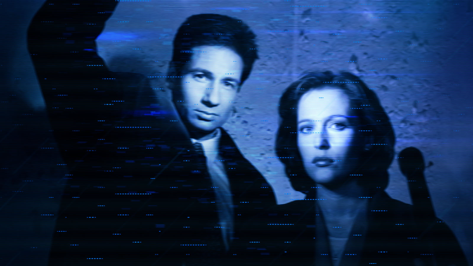 David Duchovny e Gillian Anderson estrelam o seriado Arquivo X