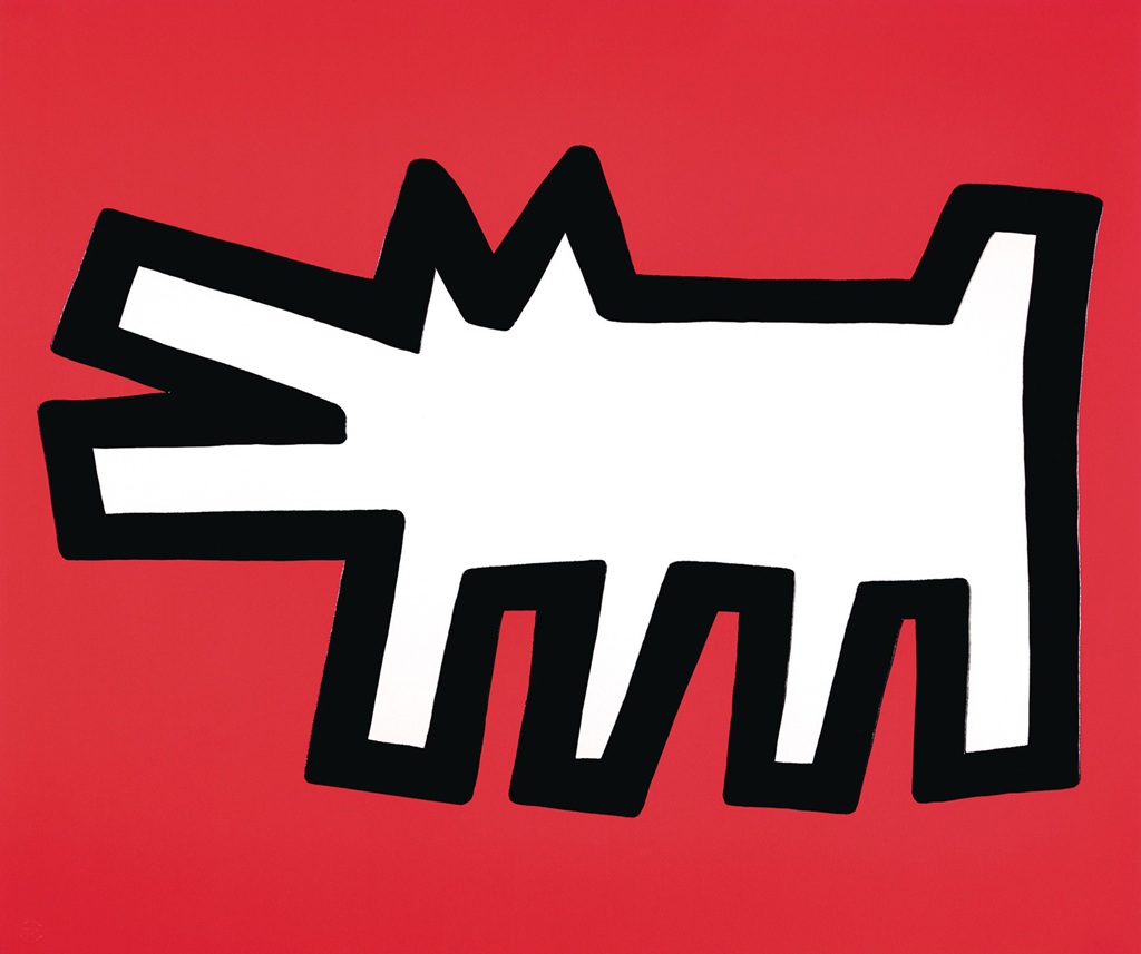 "Barking Dog", obra do artista Keith Haring