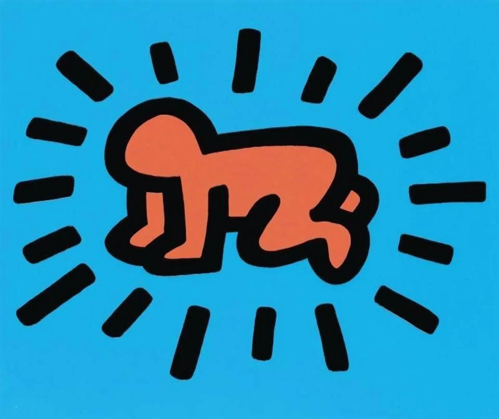 "Radiant Baby", obra do artista Keith Haring