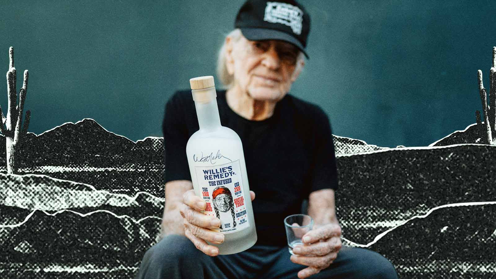 Bebida com THC de Willie Nelson vira negócio de US$ 80 milhões
