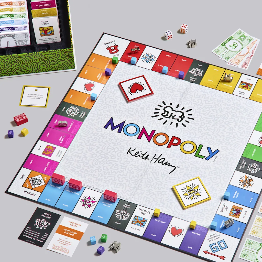 vers&atilde;o do jogo Monopoly em homenagem ao artista Keith Haring