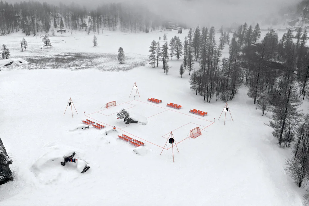 campo de futebol port&aacute;til da Nike