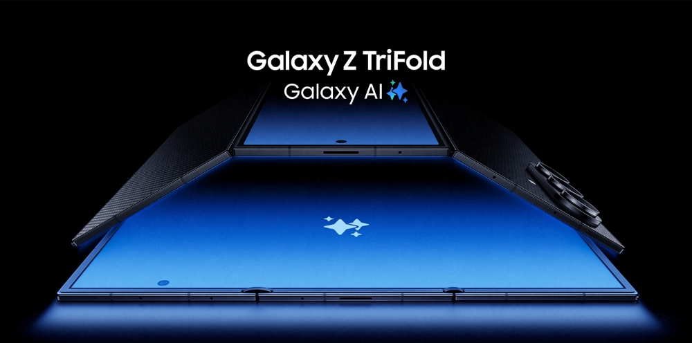 Galaxy Z Trifold, celular dobr&aacute;vel da Samsung com tela tripla
