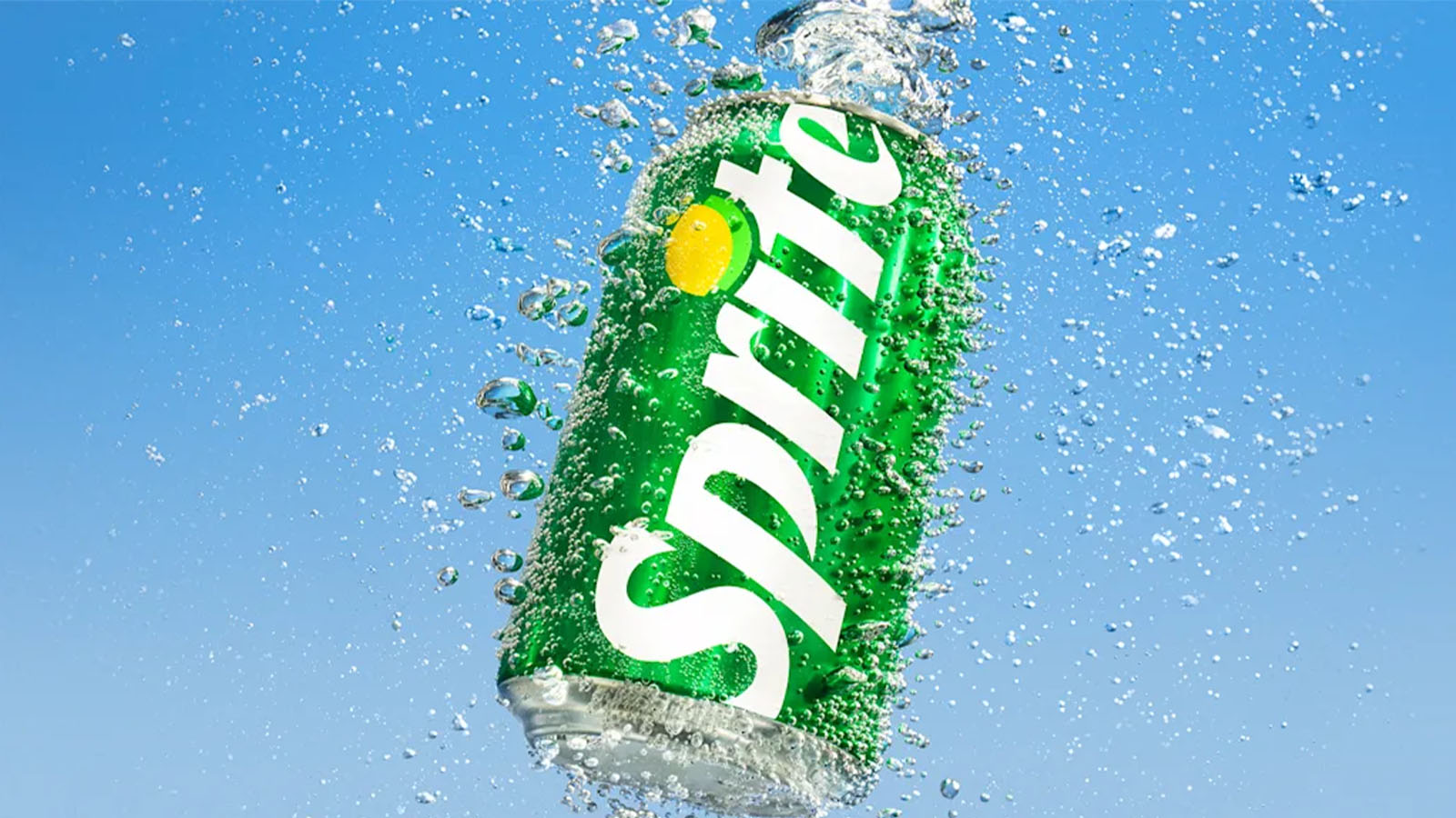 lata com o novo logotipo do refrigerante Sprite