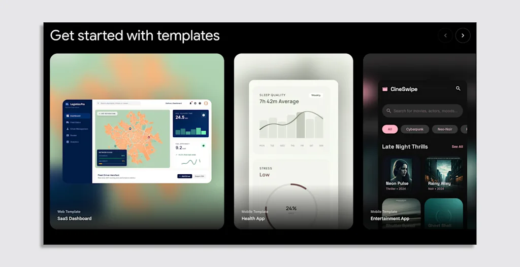 Stitch, ferramenta de design do Google
