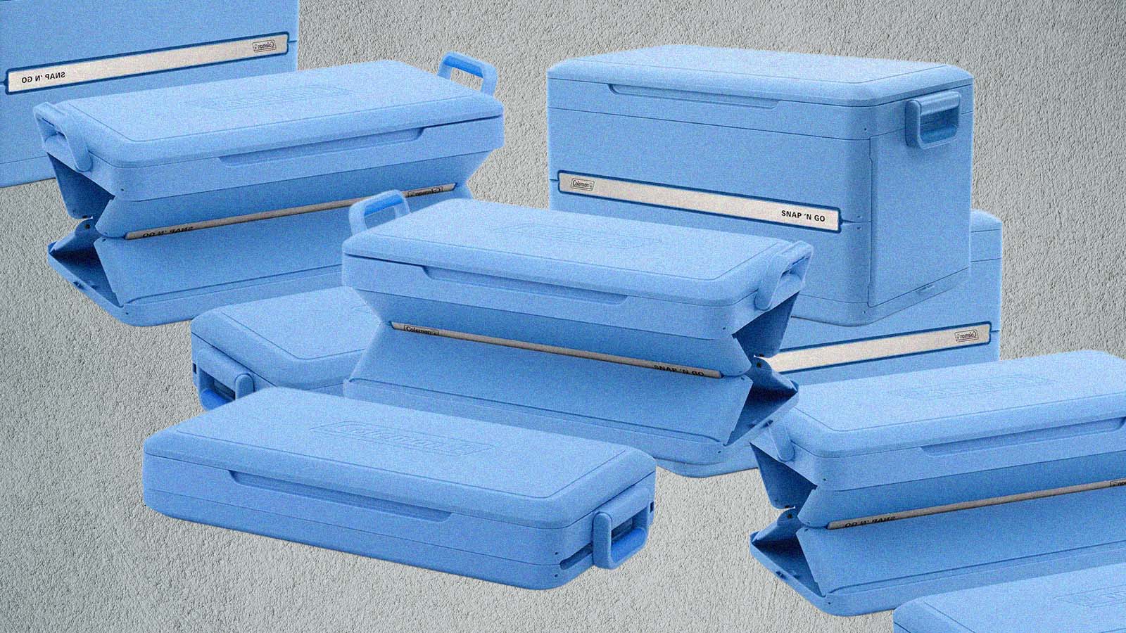 caixa térmica dobrável da marca Coleman