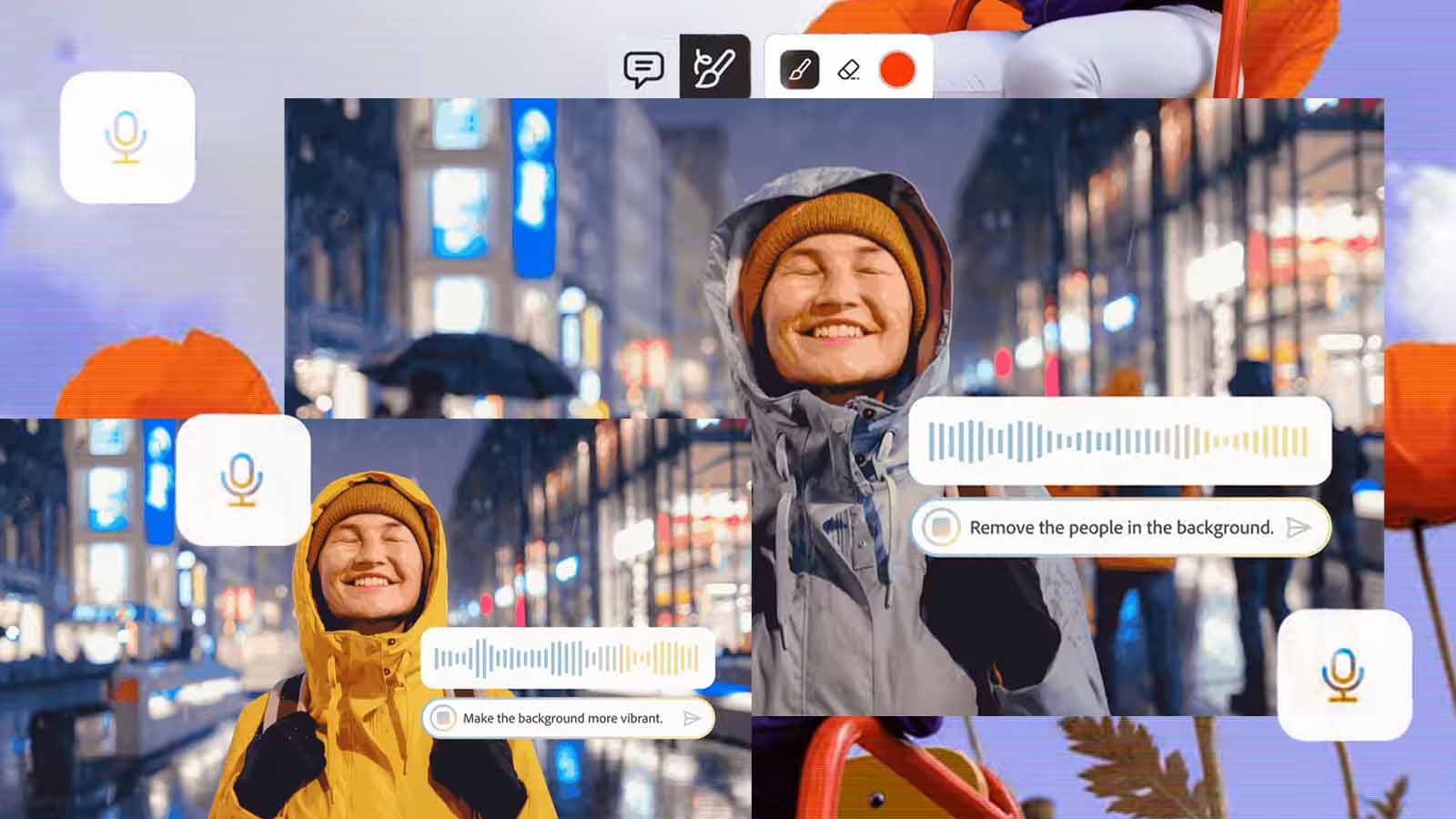 nova versão do Adobe Photoshop permite editar imagens por voz