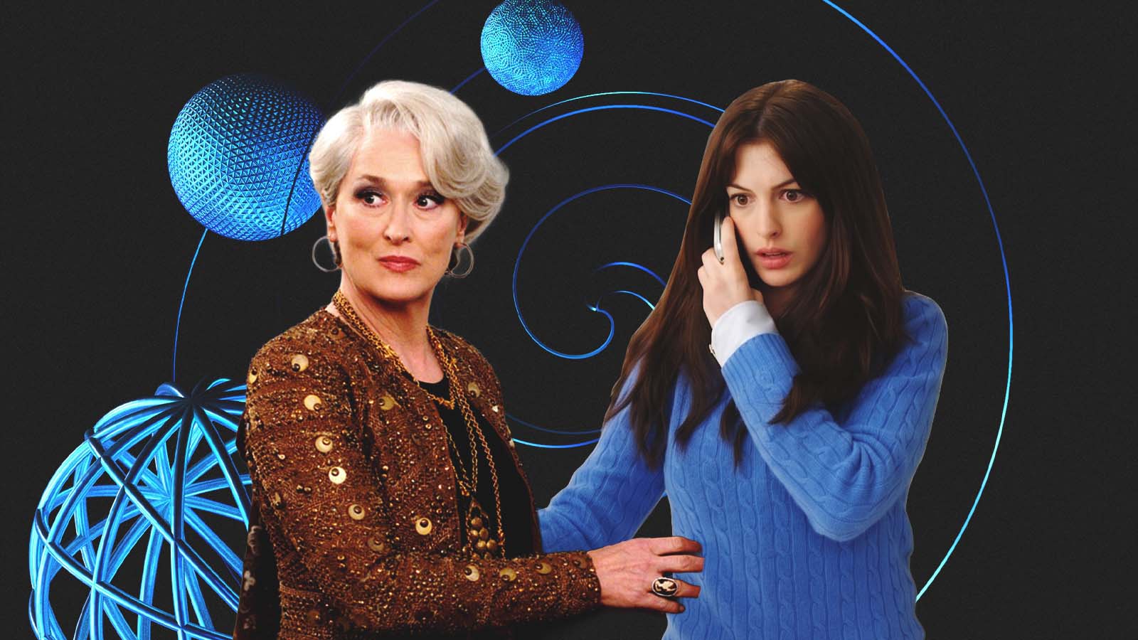 Meryl Streep e Anne Hathaway em cena do filme "O diabo veste Prada"