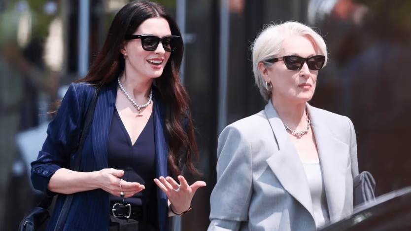 Meryl Streep e Anne Hathaway em cena do filme "O diabo veste Prada 2"
