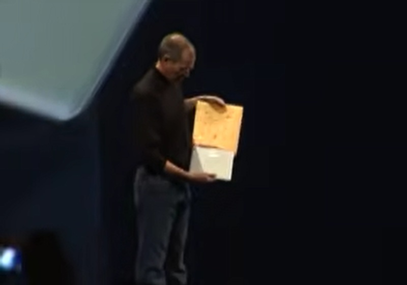 Steve Jobs no lan&ccedil;amento do MacBook Air