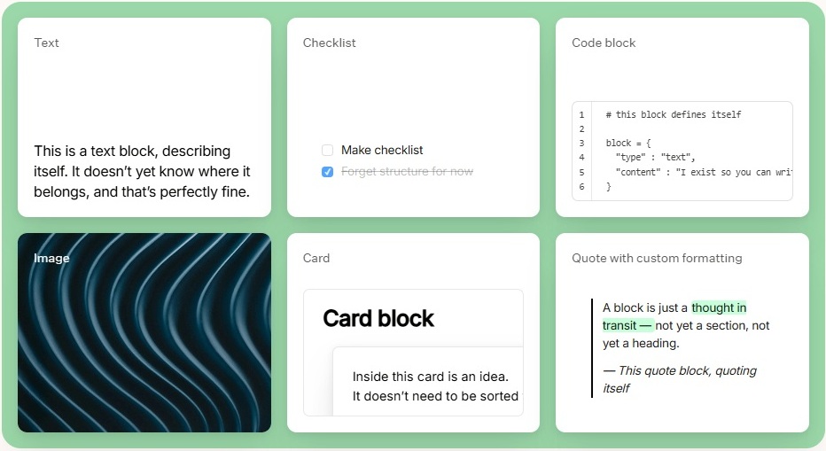 Craft, ferramenta para criar e organizar notas e documentos