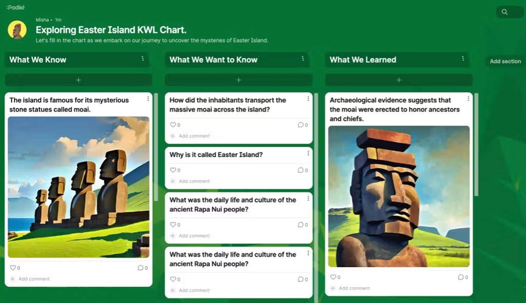 Padlet funciona como um mural digital onde as pessoas podem postar coment&aacute;rios, links, &aacute;udios ou v&iacute;deos