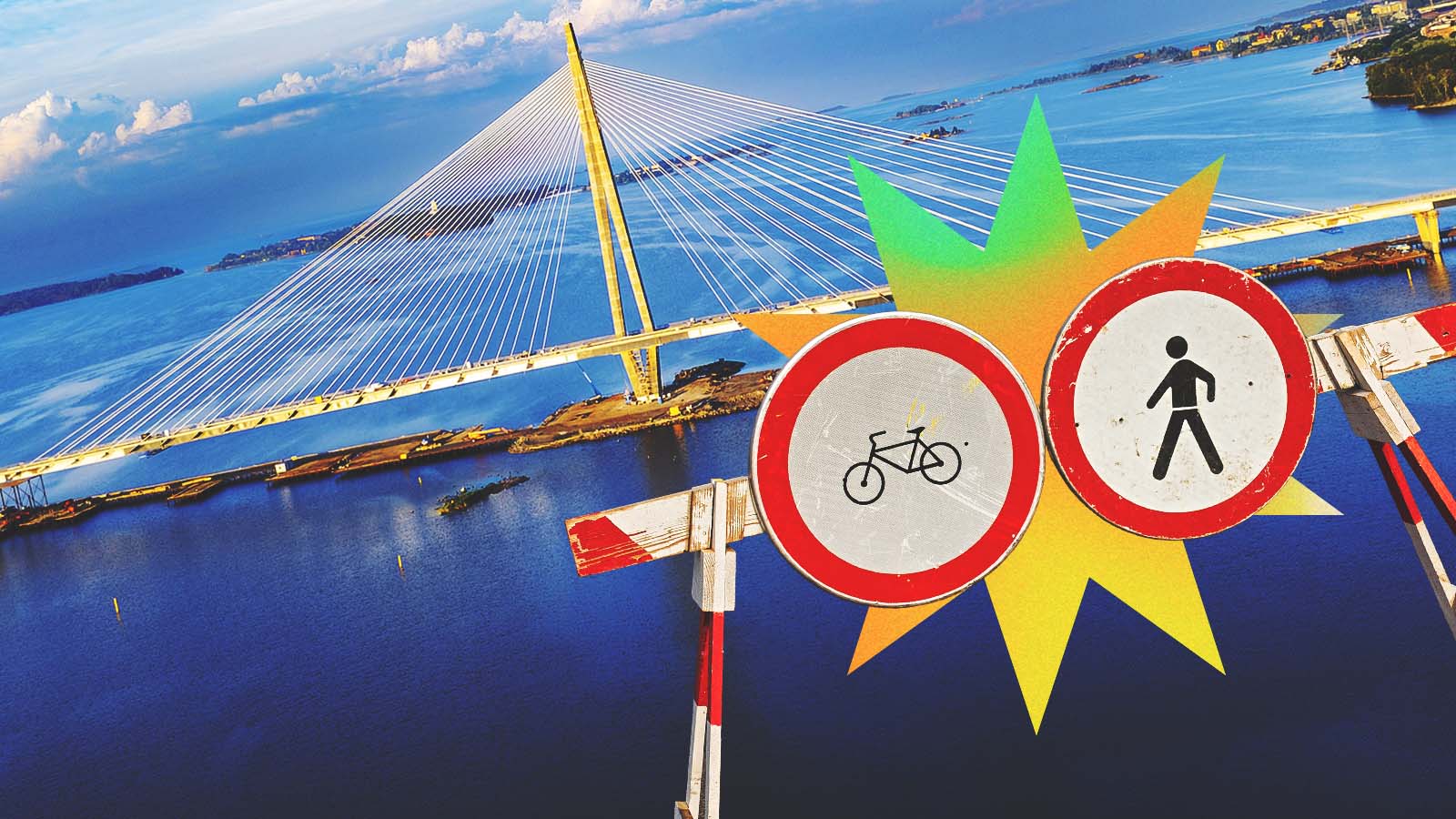 ponte só para pedestres e ciclistas na cidade de Helsinque