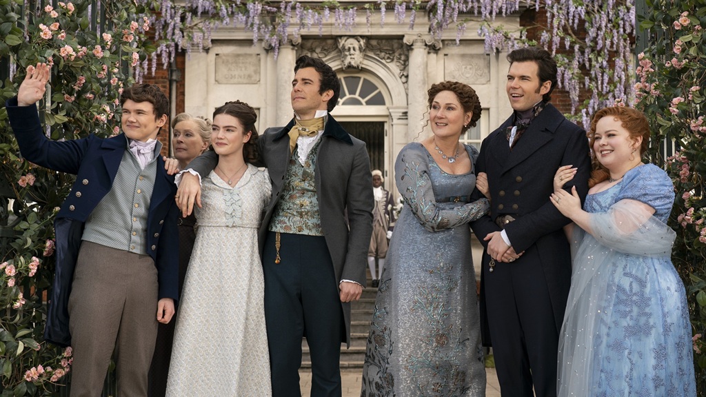 cena do seriado "Bridgenrton", da Netflix