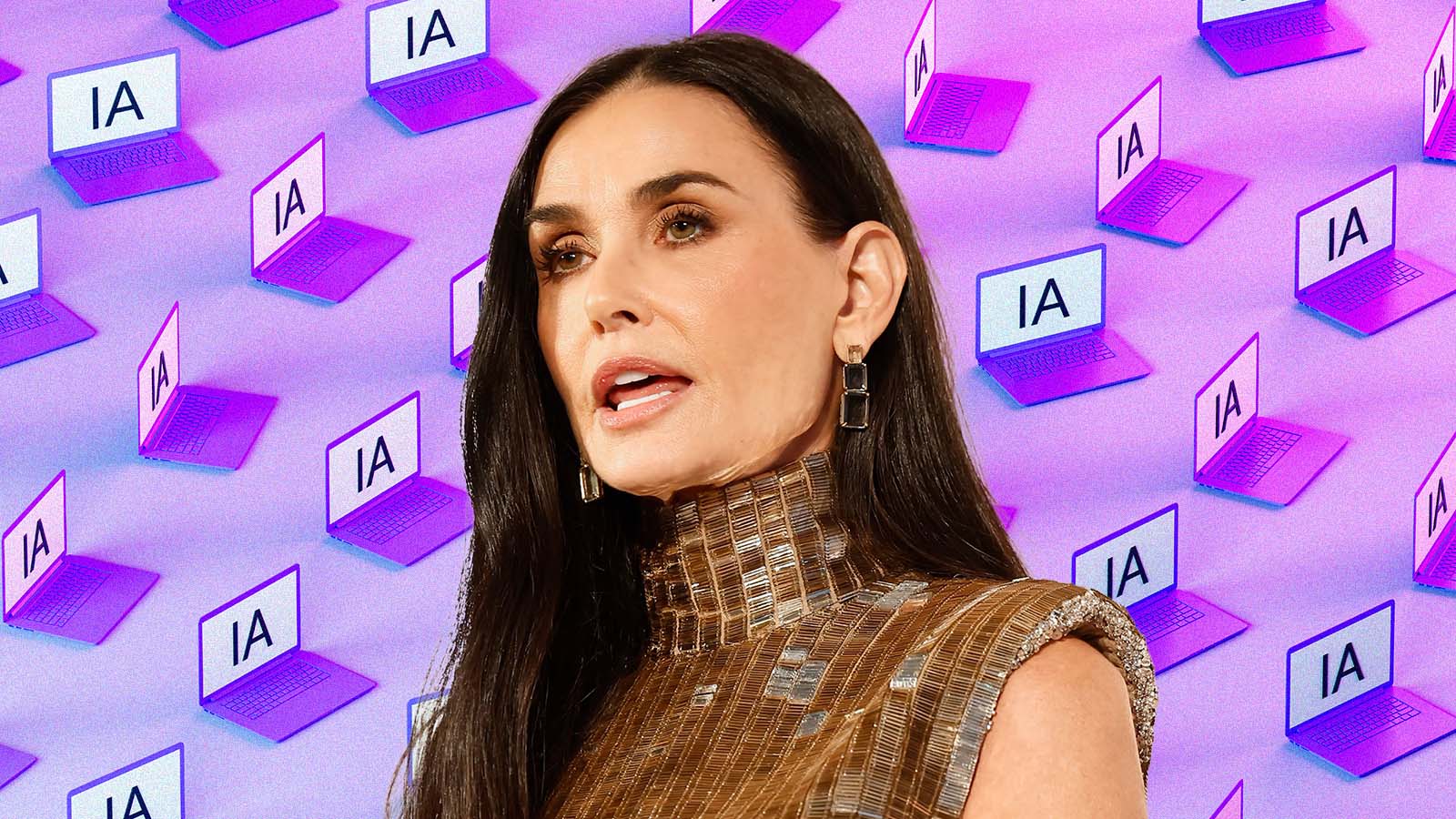 atriz Demi Moore critica IA