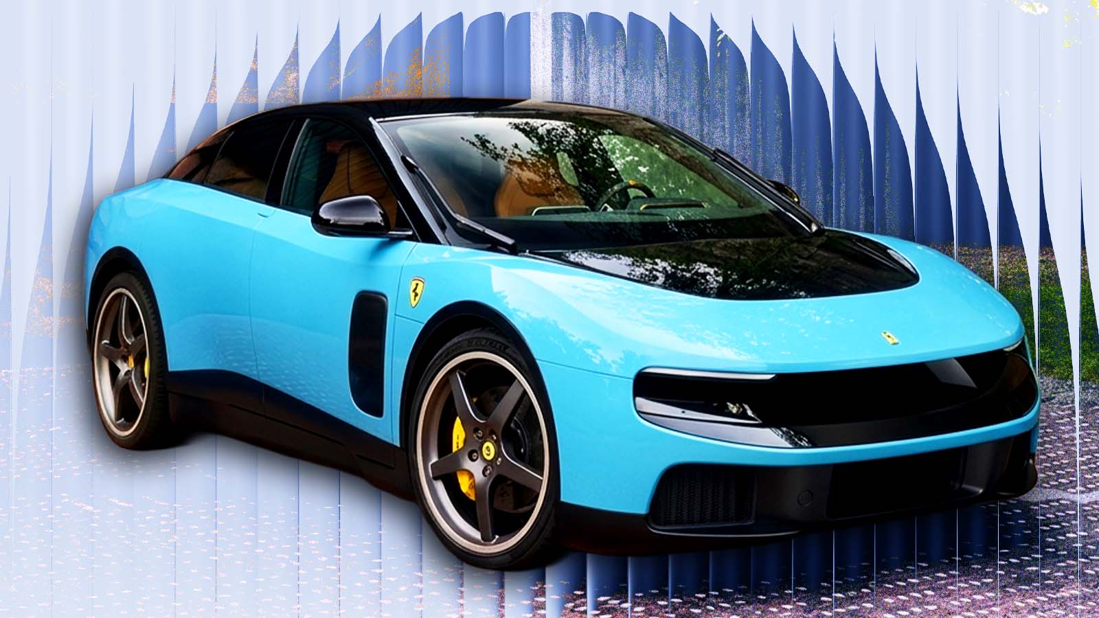 modelo de carro elétrico da Ferrari desenhado pelo designer Jony Ive